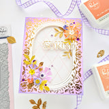 Pinkfresh Studio Dainty Floral Frame Press Plate