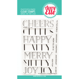 Avery Elle Block Layered Sentiments Clear Stamp & Die Set Bundle