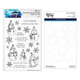 Spellbinders Sketched Snowman Stamp & Die Bundle - Simon Hurley