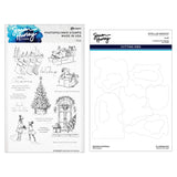 Spellbinders Sketched Christmas Stamp & Die Bundle - Simon Hurley