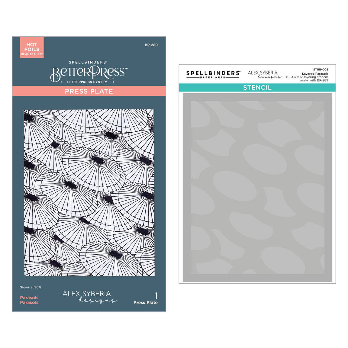 Spellbinders Spring in Kyoto BetterPress & Stencil Bundle from the Spring in Kyoto Collection by Alex Syberia Designs