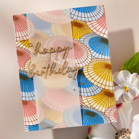 Spellbinders Spring in Kyoto BetterPress & Stencil Bundle from the Spring in Kyoto Collection by Alex Syberia Designs