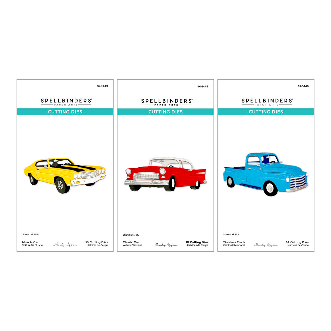 Spellbinders Classic Road Legends Car & Truck Die Bundle by Mindy Eggen
