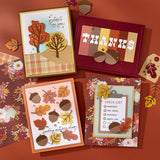 Spellbinders Autumn Sentiments BetterPress Plate & Die Set from the Autumn Archives Collection by Kelly Bangs