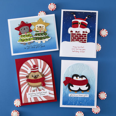 Spellbinders Chimney Caper Clear Stamp & Die Set from the Merry Mischief Collection