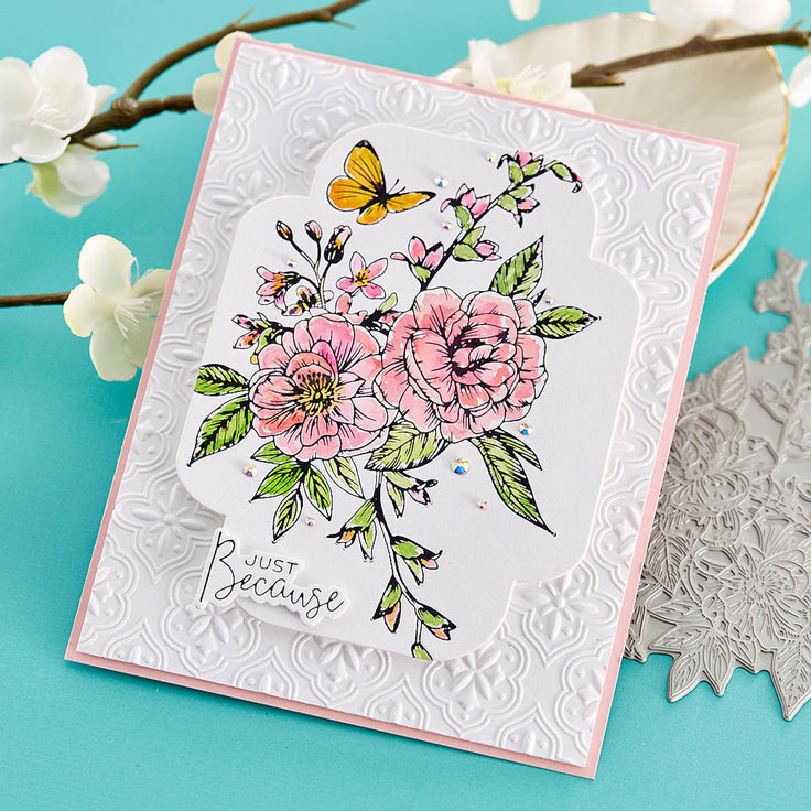 Spellbinders Butterfly Bouquet Press Plate - BetterPress Collection