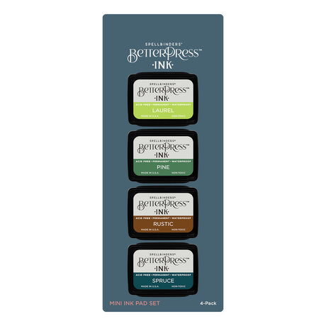 Spellbinders Woodlands BetterPress Ink Mini Set - 4 Pack