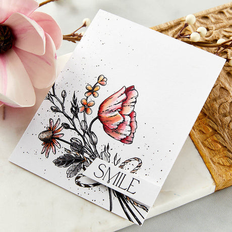 Spellbinders A Friend Like You Bouquet Press Plate - Pressed Posies Collection