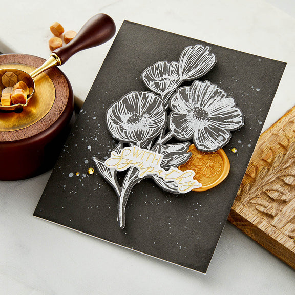 Spellbinders You are Everything Sentiments Press Plate & Die Set - Pressed Posies Collection