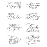 Spellbinders Always You Timeless Sentiments Press Plates - Timeless Collection