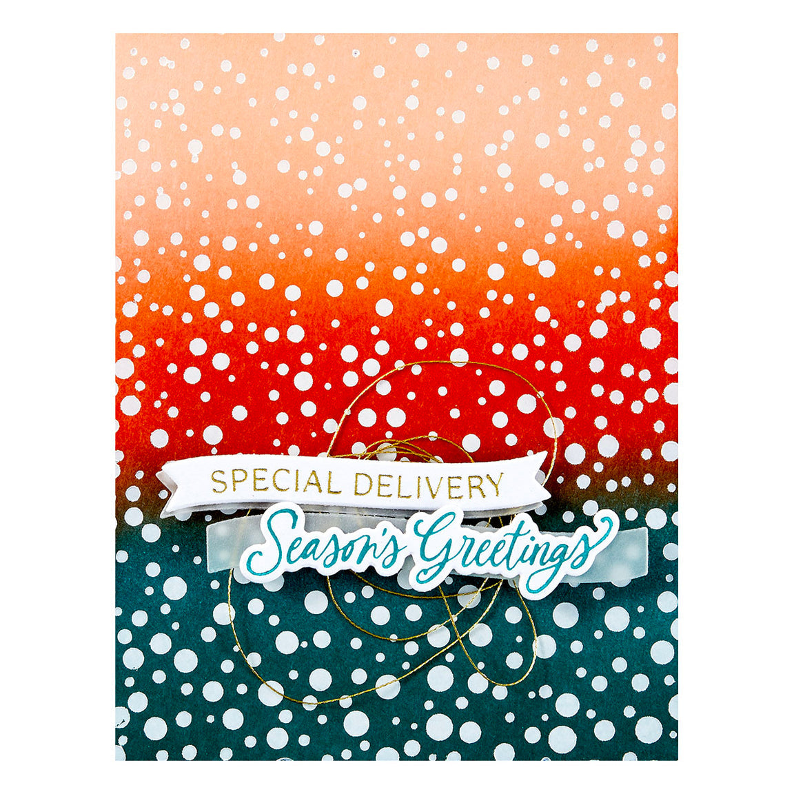 Spellbinders Sprinkled Confetti Press Plate - Home for the Holidays Collection