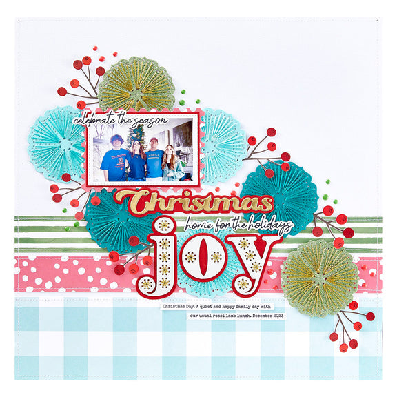 Spellbinders Christmas Sentiments Press Plate & Die Set - Storytelling by Spellbinders Collection