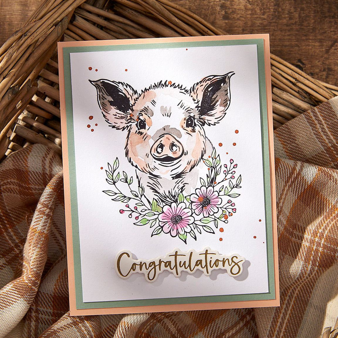 Spellbinders Daisy BetterPress Plate & Die Set - Justine's Farm Collection - Justine Dvorak