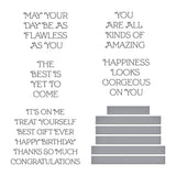 Spellbinders Flawless Sentiments Press Plate & Die Set - Gorgeous You Collection