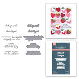 Spellbinders Valentine Happy Hour Sentiments Press Plate & Die Set