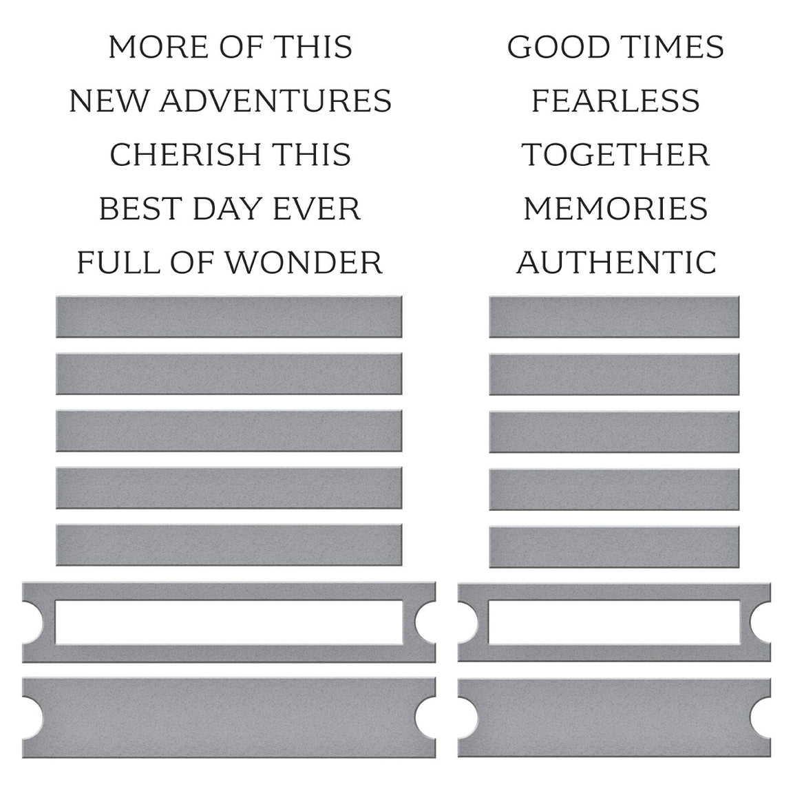 Spellbinders Cherish This BetterPress Plate & Die Set - Golden Afternoon Collection