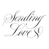 Spellbinders Copperplate Sending Love BetterPress Plate - Copperplate On Your Wedding Day Collection - Paul Antonio