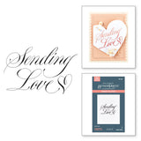 Spellbinders Copperplate Sending Love BetterPress Plate - Copperplate On Your Wedding Day Collection - Paul Antonio