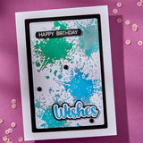 Spellbinders Splatters BetterPress Plate from the Wildflowers Collection by Lisa Horton