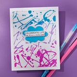 Spellbinders Reel Color Sentiments BetterPress Plate & Die Set from the Take Note Collection