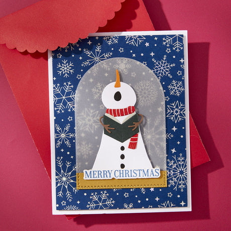 Spellbinders The Snow Notes Etched Dies from the Wonderland Collection