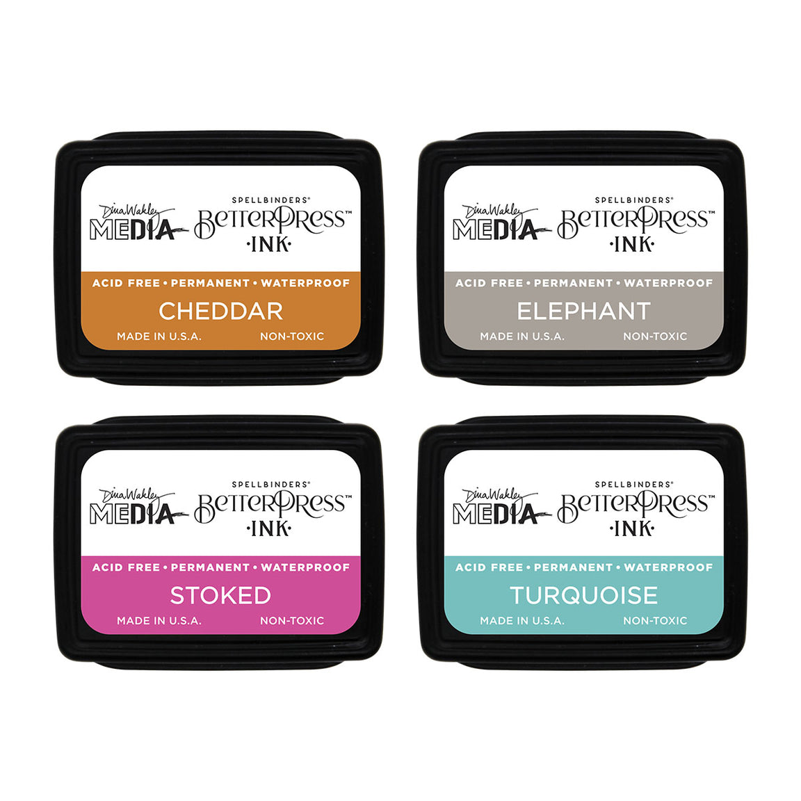 Spellbinders Dina's Faves BetterPress Ink Mini Set by Dina Wakley