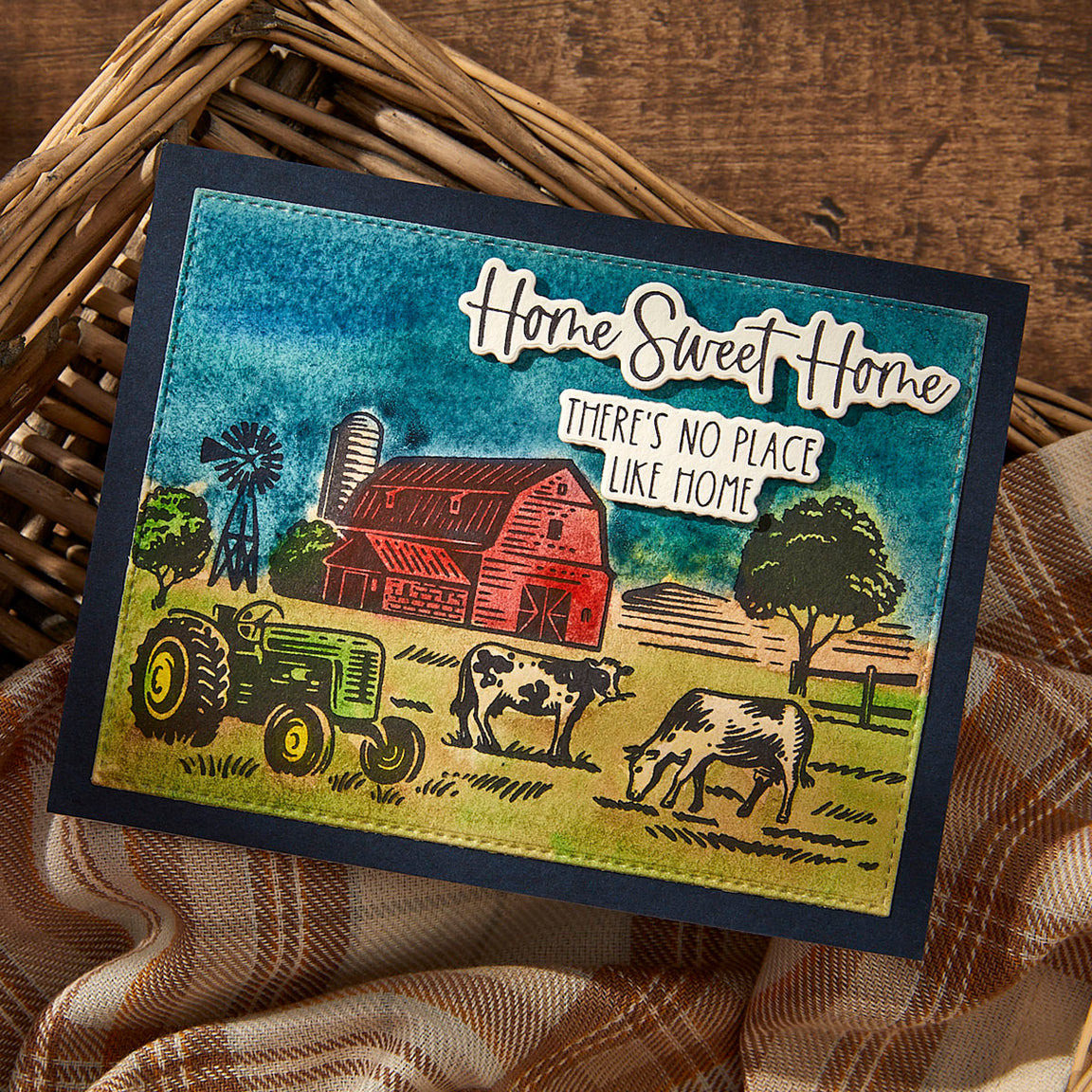 Spellbinders Farm Sweet Farm Registration BetterPress Plate & Die Set - Justine's Farm Collection - Justine Dvorak