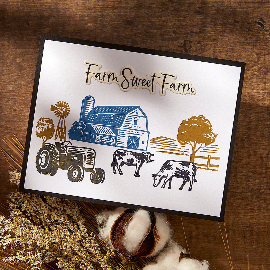 Spellbinders Farm Sweet Farm Registration BetterPress Plate & Die Set - Justine's Farm Collection - Justine Dvorak