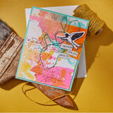 Spellbinders Collaged Birds BetterPress Plates & Die Set - Collaged Birds Collection - Dina Wakley