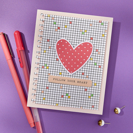 Spellbinders Journal Grid Registration Press Plates from the Take Note Collection