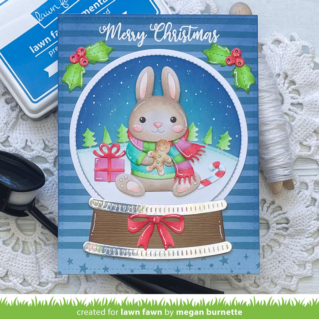 Lawn Fawn build-a-critter christmas accessories