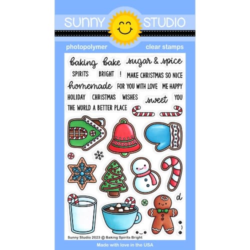 Sunny Studio Baking Spirits Bright Stamps