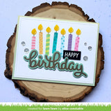 Lawn Fawn birthday candles stencils