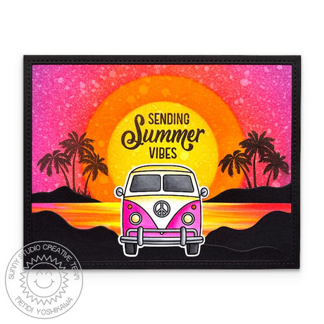 Sunny Studio Stamps Beach Bus Stamp & Die Bundle