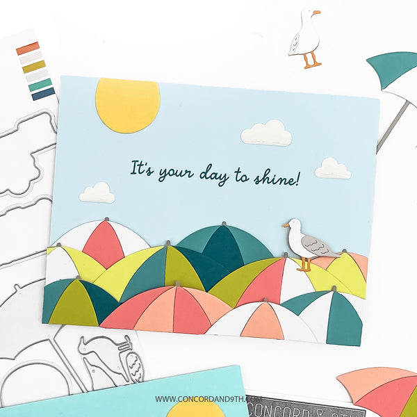 Concord & 9th Beach Day Stamp Set (4 x 4)