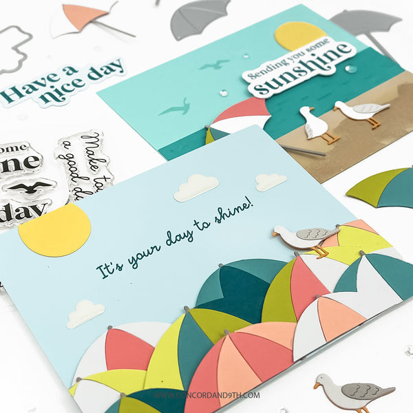Concord & 9th Beach Day Stamp Set (4 x 4)