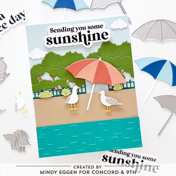 Concord & 9th Beach Day Stamp Set (4 x 4)