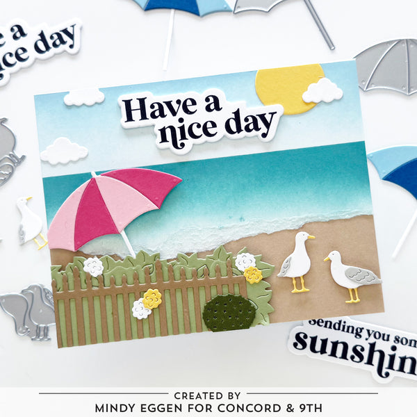 Concord & 9th Beach Day Stamp Set (4 x 4)