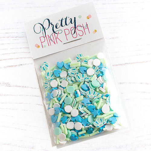 Pretty Pink Posh Beach Town Clay Confetti