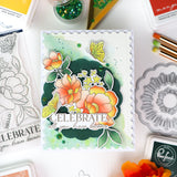 Pinkfresh Studio Butterflies in Bloom Stamp, Die, Stencil & Press Plate Bundle