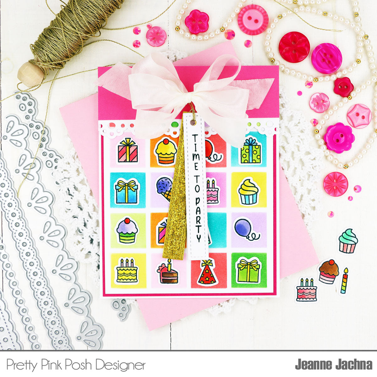 Pretty Pink Posh Birthday Icons Bundle