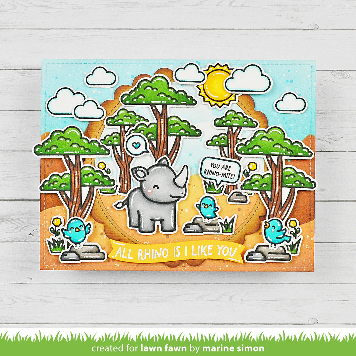 Lawn Fawn rhino-mite! lawn cuts