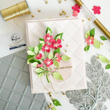 Pinkfresh Studio Cherry Blossoms Die & Stencil Bundle