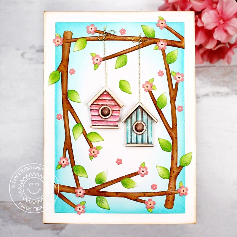 Sunny Studio Stamps Build a Birdhouse Dies