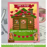 Lawn Fawn Heart Garland Backdrop Die