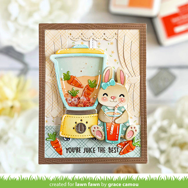 Lawn Fawn Treat Cart Sentiment Add-on: Smoothies 'n Juice