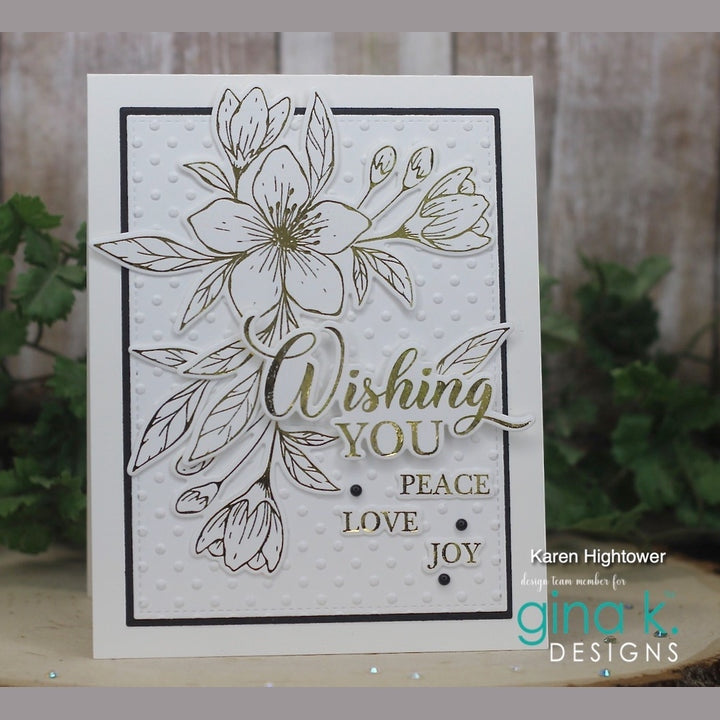 Gina K Designs Poly-Glaze Foiling Sheets - Wishful Florals