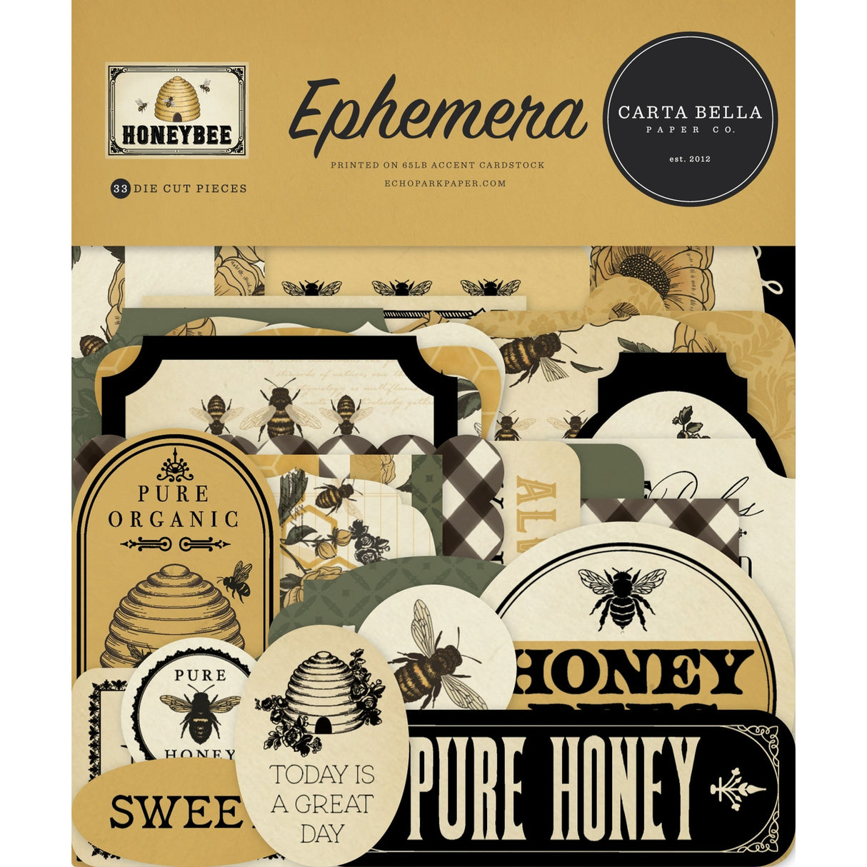 Carta Bella Honey Bee Ephemera