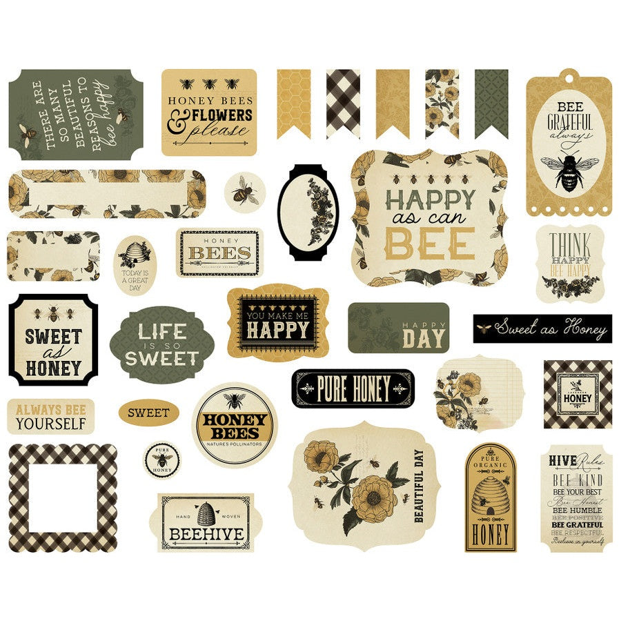 Carta Bella Honey Bee Ephemera