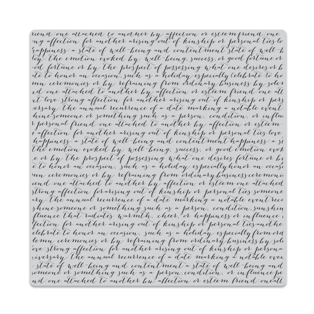 Hero Arts Script Bold Prints Cling Rubber Stamp